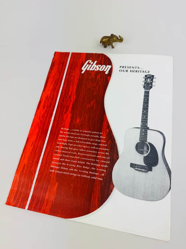 Gibson Heritage Acoustic Guitar Flyer 1969 image 1