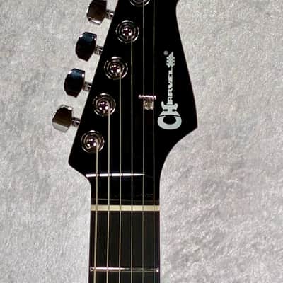 CHARVEL PRO-MOD PLUS DK24 DINKY 2 PT TREM EBONY FRETBOARD  RAVEN BLACK image 6