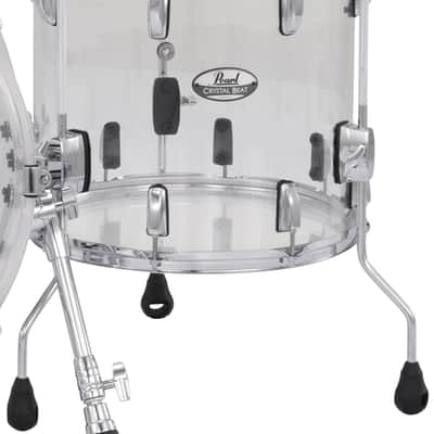 Pearl Crystal Beat Ultra Clear 14x13" Floor Tom Drum Acrylic CRB1413F/C730 | NEW Authorized Dealer image 1
