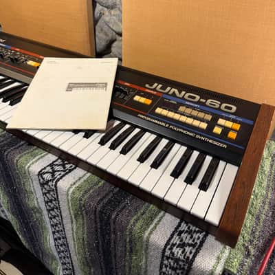 Roland Juno-60 61-Key Polyphonic Synthesizer 1982 - 1984 - Black