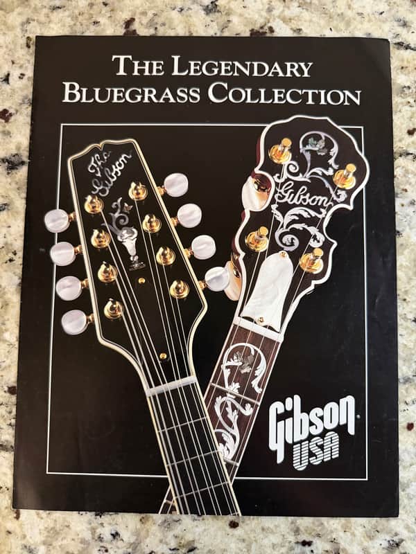 Gibson That Bluegrass collection brochure catalog banjo mandolin 1988 RB-250 3 Granada reissue Earl Scruggs A F-5L A-5G image 1