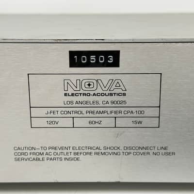 Nova Electro-Acoustics CPA-100 Stereo Preamplifier; CPA100; MM / MC Phono image 10