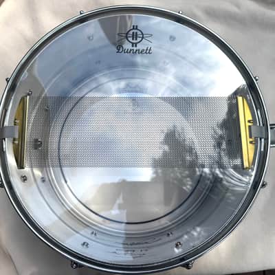 Dunnett Classic 14x6.5 Model 2N Modelling Aluminum Snare Drum 2015 - Chrome image 9