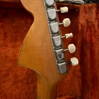 Fender Mustang 1966 - Olympic White Rare A neck 1 1/2” Small Thin Neck image 7