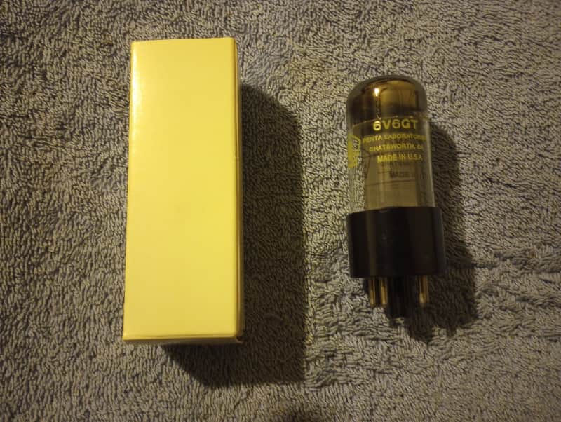 [NOS/NIB] Vintage Penta Laboratories 6V6GT Tube; Made in the USA; Includes Original Box image 1
