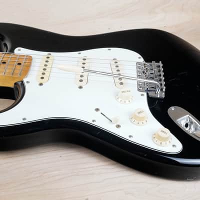 Fender CST-50LH Left Handed Stratocaster '68 Reissue MIJ 1986 Black Vintage Japan Fujigen Lefty w/ Bag image 4