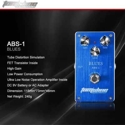 Aroma ABS-1 Blues Overdrive Distortion Guitar Effect Pedal True Bypass image 4
