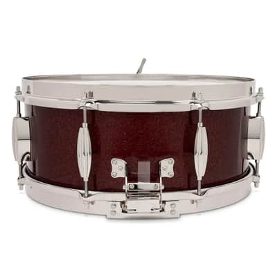 Slingerland Radio King Solid Maple Snare Drum 14x5.5 Maroon Glass image 4
