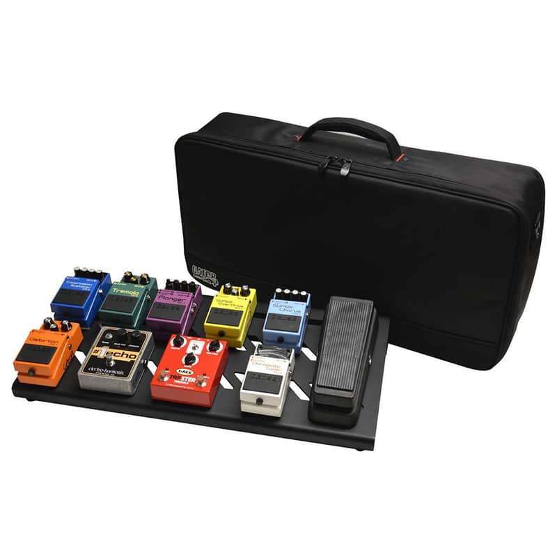 Gator GPB-BAK Large Lightweight Aluminum Pedal Board with Carry Bag, Black image 1