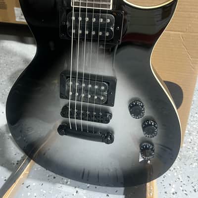 ESP LTD EC-256 Electric Guitar - Silver Sunburst Teardrop image 3