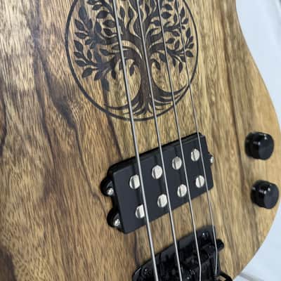 ACs Custom Guitars 4 String Bass 2025 - Natural Tung Oil image 16