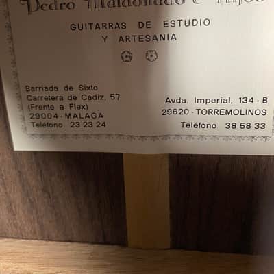 Pedro Maldonado Handmade in Spain Classical Guitar 1993 image 9