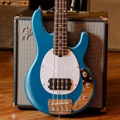 Sterling by Music Man StingRay Short Scale Bass, Toluca Lake Blue image 13