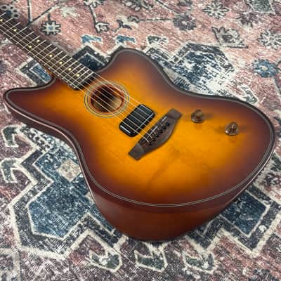 2025 Fender Acoustasonic Standard Jazzmaster Honey Burst Acoustic Electric Offset Guitar! image 9