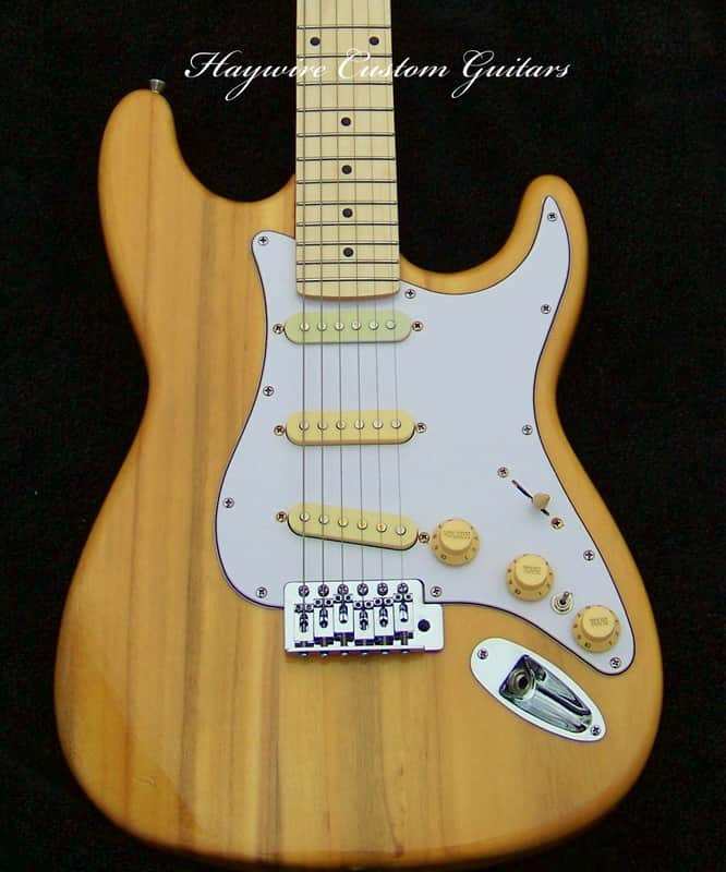 XX-Wide 2" Neck (51mm Nut Width) Strat+ X-Light 5.8 lb. Weight Butterscotch Blonde Swamp Ash Body + Working Bridge Tone+7 Sound Switching+ Treble Bleed+ SRV Pickups +Grover 406C Locking Tuners+ Leveled+Crowned & Polished Frets+Full Low Action Setup! image 1