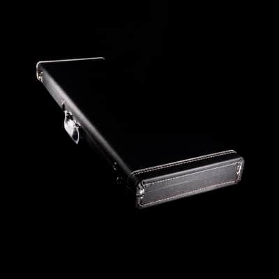 Used Fender Custom Shop Deluxe Bass Case Black with Orange Interior - 2 image 5