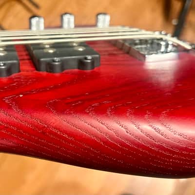 Warwick RockBass Corvette 5 string - Burgundy Red Transparent image 8