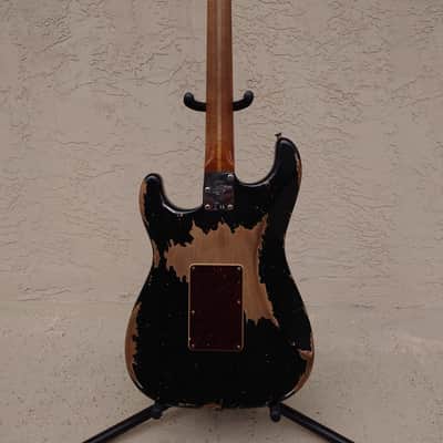 Fender Custom Shop '69 Stratocaster HSS Floyd Rose 2024 - Super Heavy Relic Black image 11