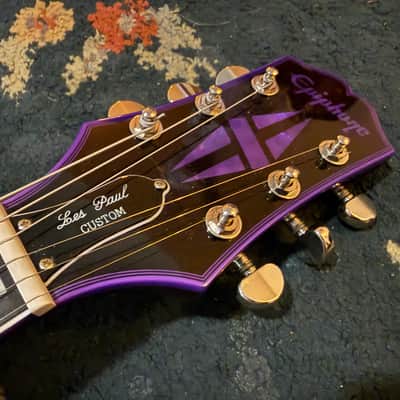 Epiphone Les Paul Custom Widow - Purple Burst image 5