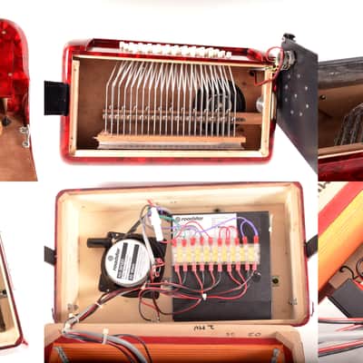 Custom Made Mengascini Accordion with Implanted Cassette Stereo Player System&Accessories~Fake Play~ image 12