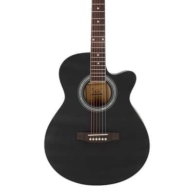 Glarry 40 Inch Cutaway Auditorium Acoustic Guitar - Black image 11