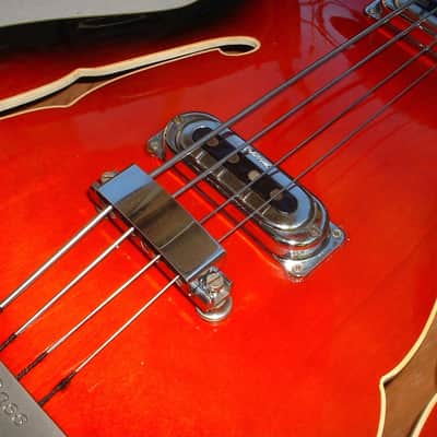 Framus Star Bass 5/150 Germany 1966 "Sunburst Rot" Vintage E-Bass 4 String Bass-Guitar image 9