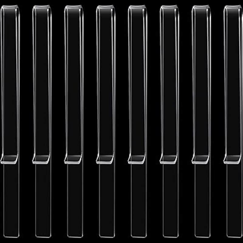 Music Stand Clips Music Stand Page Holder Transparent Sheet Holder Clear Acrylic Music Read Clip for Wind for Musician Outdoor (12 Pieces) image 1