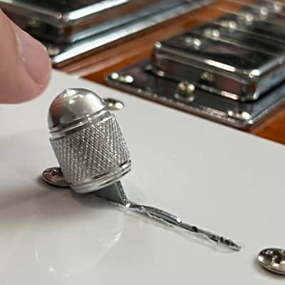 Kinnatone Stubby Chrome Aluminum 3 or 5 way Blade style Switch Tip. For Strat or Tele image 1