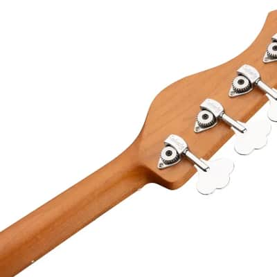 Sadowsky MetroExpress 24-Fret Modern Bass, Roasted Maple Fingerboard, 4-String - Solid Candy Apple Orange Metallic High Polish image 8
