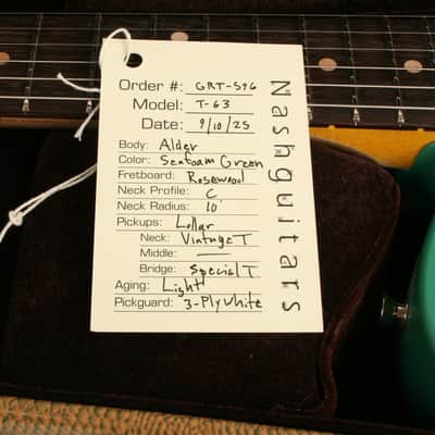 Nash T-63 Seafoam Green Lollar Pickups GRT-596 image 13