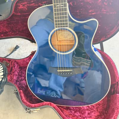 Taylor 614ce pacific blue acoustic-electric guitar 2005 image 6