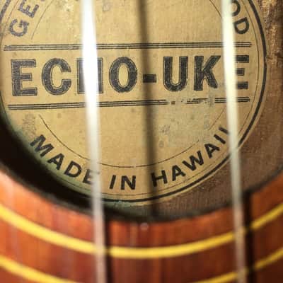 Echo-Uke Koa Soprano Ukulele With New Hard Case image 8