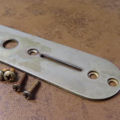 AGED Tele CONTROL PLATE fits Fender 52 Telecaster Nocaster screws RELIC image 4