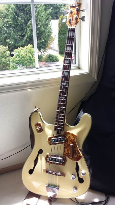 Royal Artist Bruno Rare 1960s Vintage Short-Scale Bass w/Gig Bag image 1