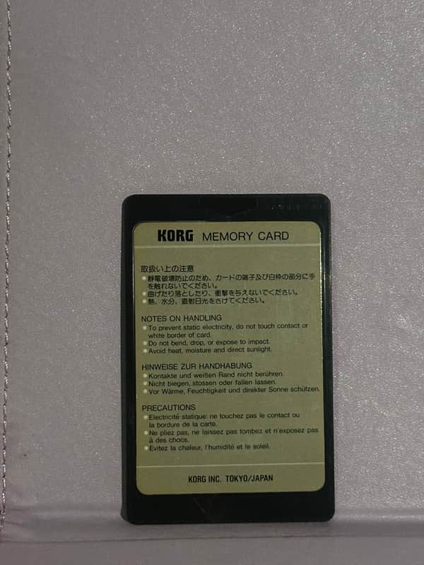 Korg M1 Organ Expansion Card Set – MSC-09 PCM + MPC-09 Program