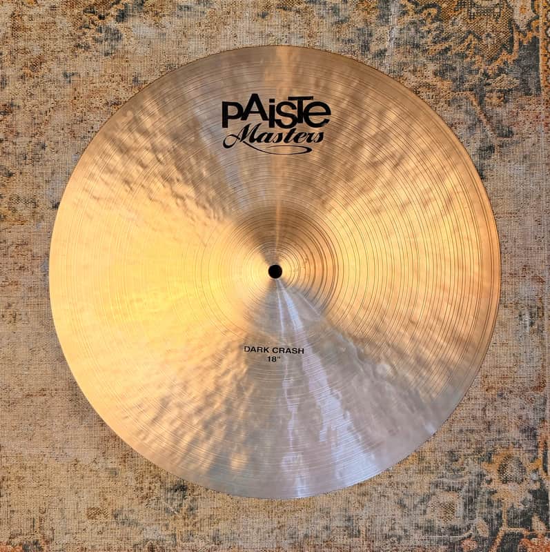 Paiste MASTERS Dark Crash 18” Gorgeous PAPER THIN Dark Complex at 1295 g Don’t Pay $550 For A Guess image 1