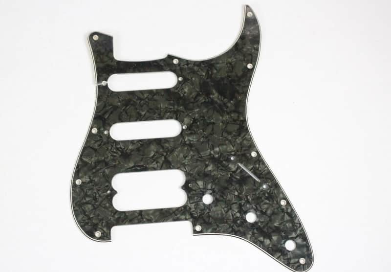 Rare 1980s-1990s Vintage Fender Stratocaster Ultra Deluxe Grey Pearl Pearloid HSS Pickguard 11-Hole Strat image 1