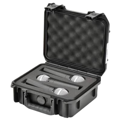 SKB iSeries Microphone Hard Case, Waterproof Polypropylene Shell with 3-Slot Foam Interior and Durable Latches for Mic System Protection image 7