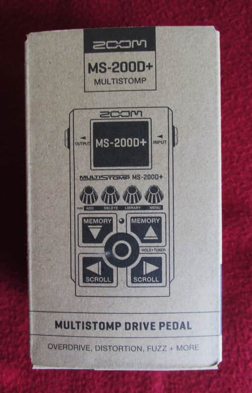 Zoom MS-200D+ MultiStomp Guitar Effects Pedal-200 Drives & Distortions-NEW image 1