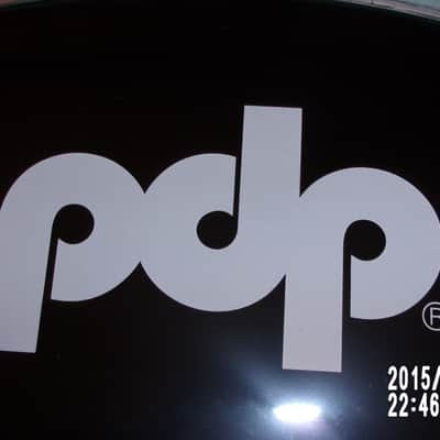 New PDP LOGO 22" Bass / Kick Drum Heads by Remo Black Resonator side image 2