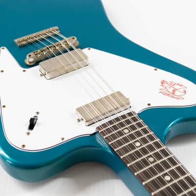 Gibson Custom 1965 Non-reverse Firebird V 12-string Electric Guitar - Aqua Mist image 6