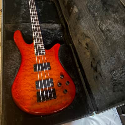 Modded Spector Legend Classic Amber Burst with original case image 1