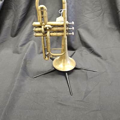 Conn Conqueror Vintage Bb Cornet - raw brass image 2
