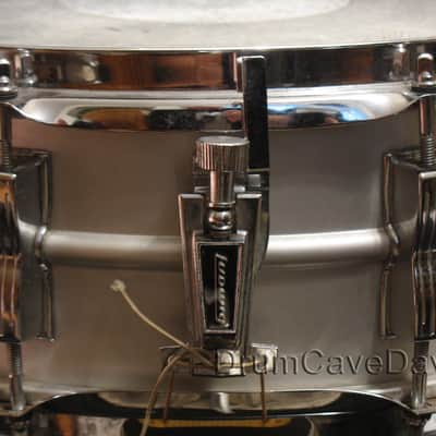 VINTAGE 1970s LUDWIG LM404 5X14" ACROLITE SNARE DRUM, DEMO VIDEO, ALL OEM! image 7