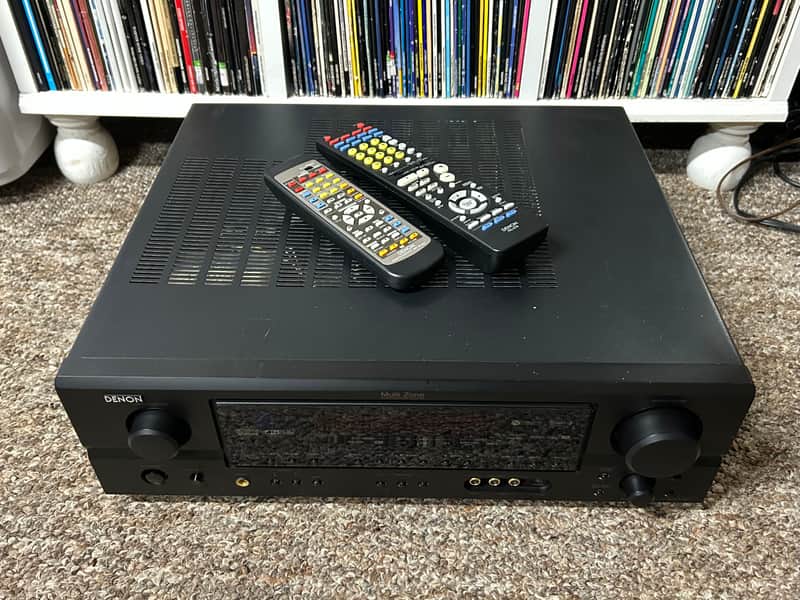Denon AVR-1707 7.1 Ch AV Surround Receiver Multi Zone Stereo Bundle TESTED ✅