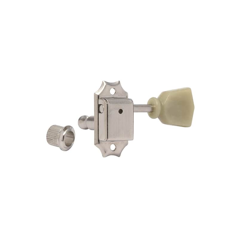 SD90 Locking 3 Aside Vintage Style Tuning Machines Nickel-Nickel image 1