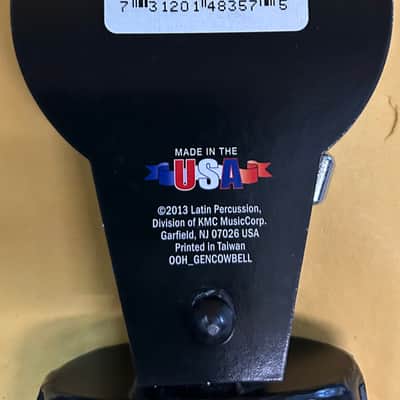 Latin Percussion LP007-N 8″ Rock Cowbell mid-2000s - Black image 2