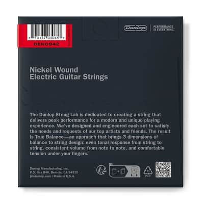 Jim Dunlop Nickel Wound Electric Guitar Strings (.009 - .042) image 2