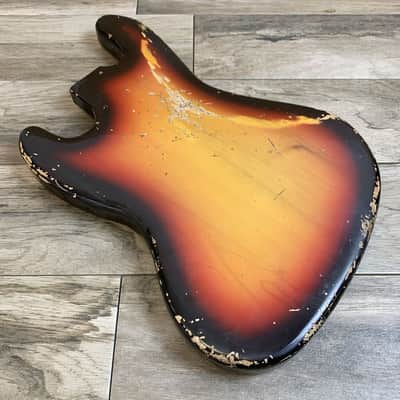 Made to Order - FRANCHIN Uranius bass body Relic Aged 100% Nitro Lacquer (Sunburst/ Black/ White/ Blue/ Green/ Yellow/ Red/ Pink/ Burgundy/ Purple/ Gold/ Silver, etc.) Basswood Poplar Jazz-Bass Style Made in Italy image 22