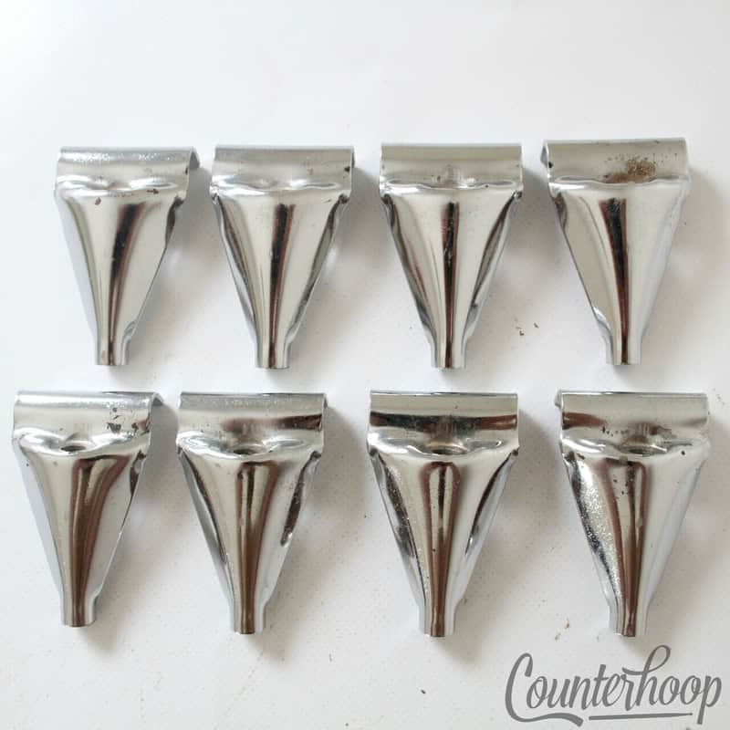 *Slingerland 8x Sound King Bass Drum Tension T-Rod-Claws Vintage Chrome 60s-70s image 1
